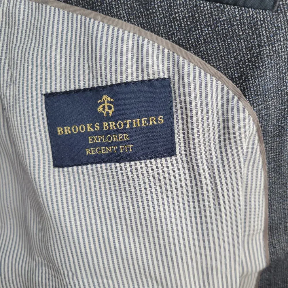 Brooks Brothers Explorer regent fit gray suit blazer 0089759 size 42L